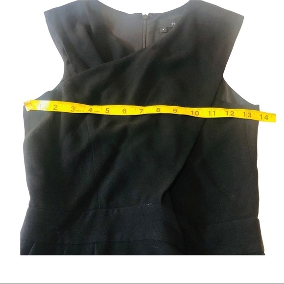 The Kooples Fluid Crepe black dress Side Pockets minimalist crossover revolve S - Picture 13 of 16